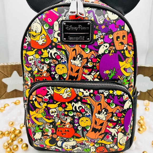 Halloween Disney Loungefly Mini Backpack - Picture 4 of 12